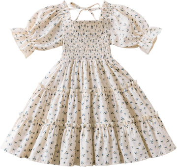 Little Girl Floral Dress Princess Girls Casaul Printed A-line Sundress
