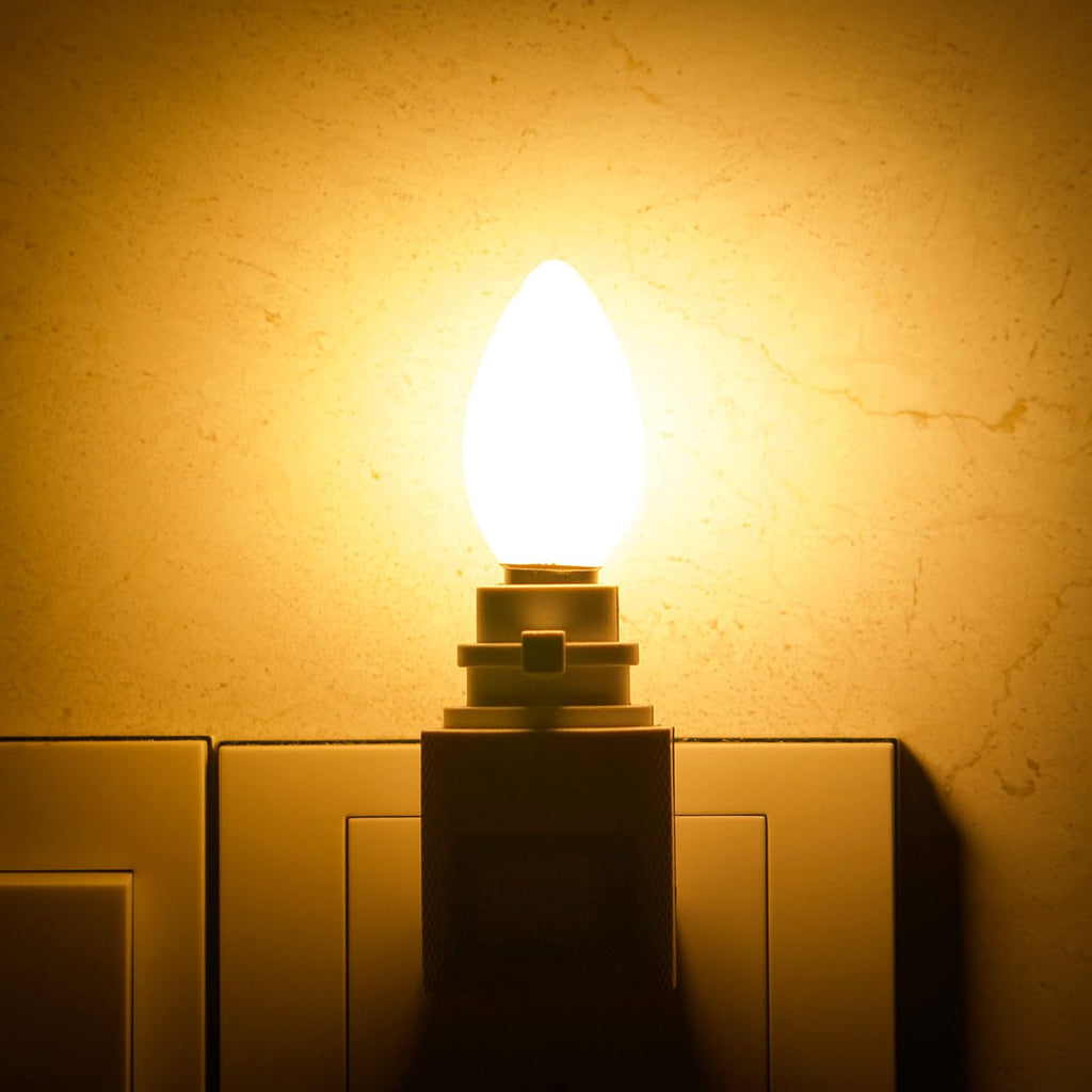 C7 Candelabra Led Night Light Bulbs,0.6 Watt Equivalent 7W E12 Bulb,50lm