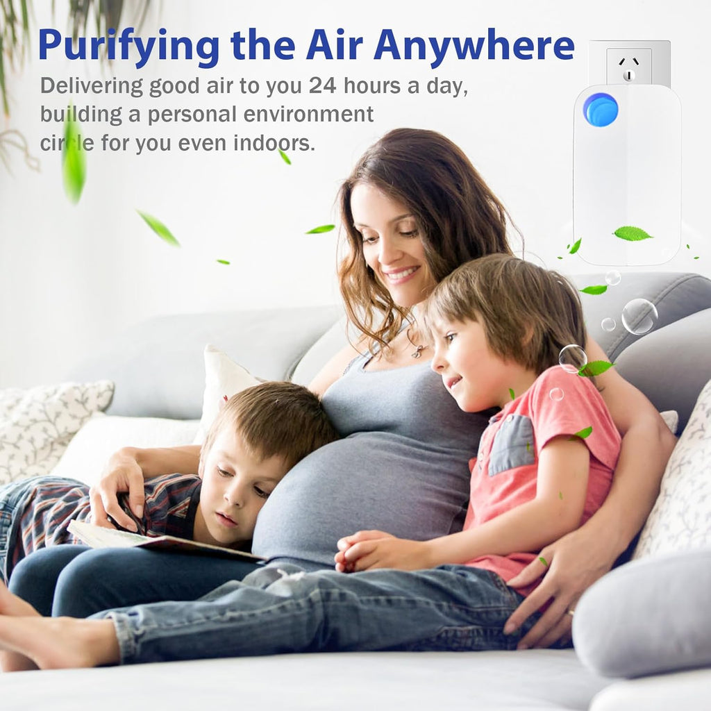 Ion Air purifiers Plug in Air Ionizers for Home Portable and Quiet Ionic Air Purifiers for Bedroom T