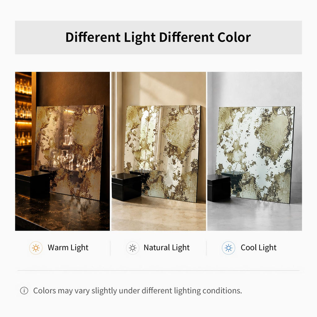 Acrylic Antique Mirror Wall Panels, Humidity Wall