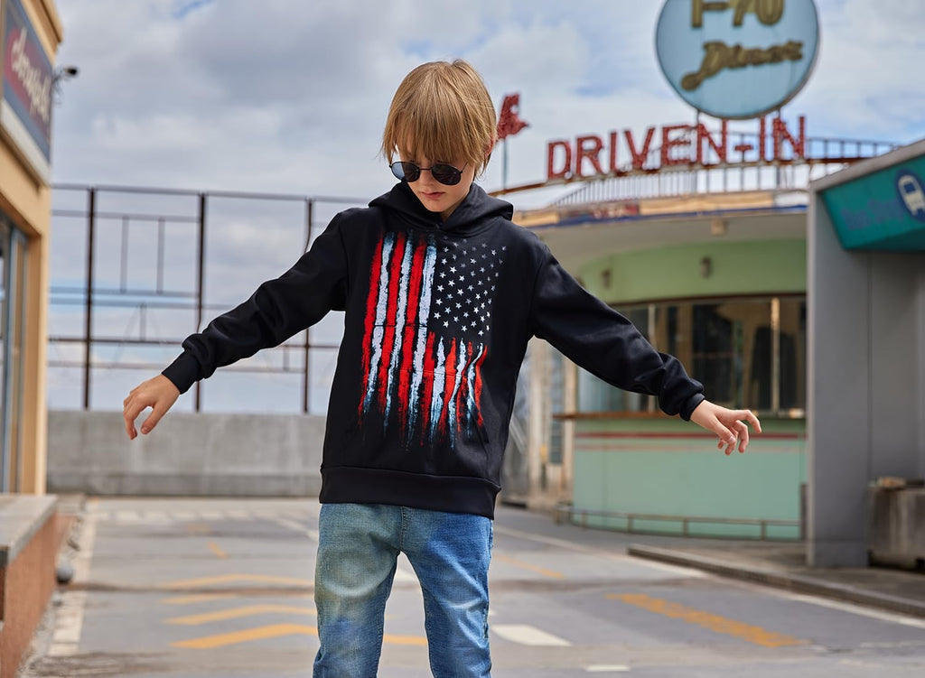 Boys Girls Warm Fleece Hoodies Sweatshirt with Pockets