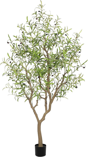 Artificial Olive Tree 6ft with Large Branches and Lifelike Fruits