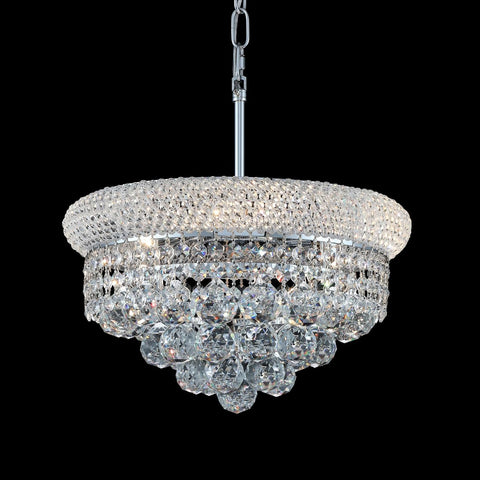 Crystal Chandeliers for Dining Room Light Fixture Over Table_Empire Style K9 Crystal Chandeliers for Bedroom_4 Lights chrome Luxury Lighting Fixtures for Entryway kitchen island Foyer Hallway A108-B0DBV8WQ9G