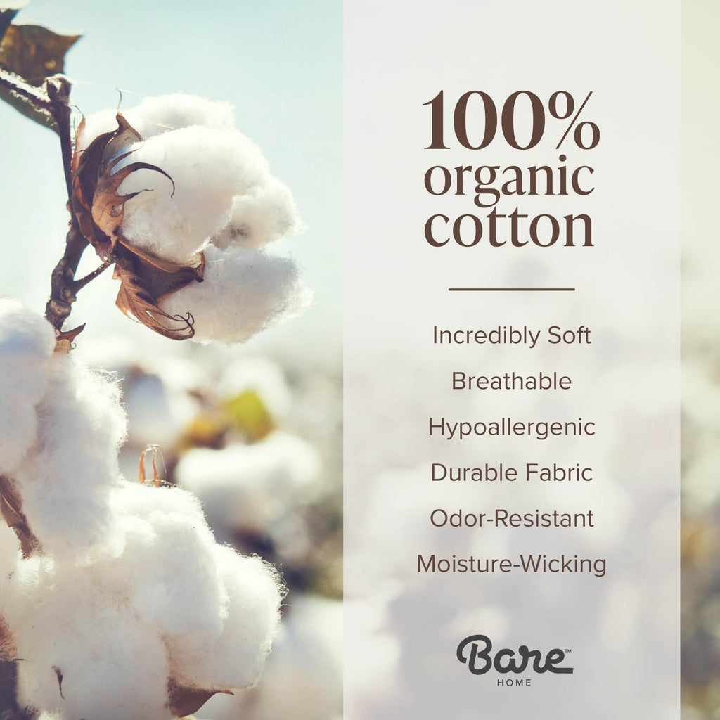100% Organic Cotton Jersey Sheet Set (, Dark Blue)