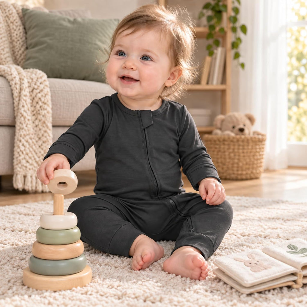 Baby Footless Pajamas Rayon of Bamboo Romper