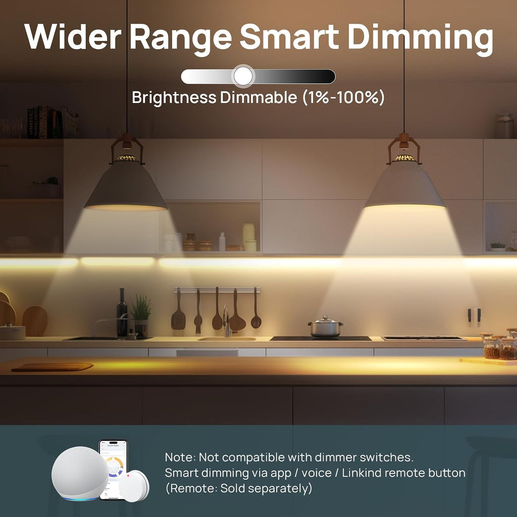Matter Smart Light Bulbs, Work with Apple Home, Alexa, Google Home