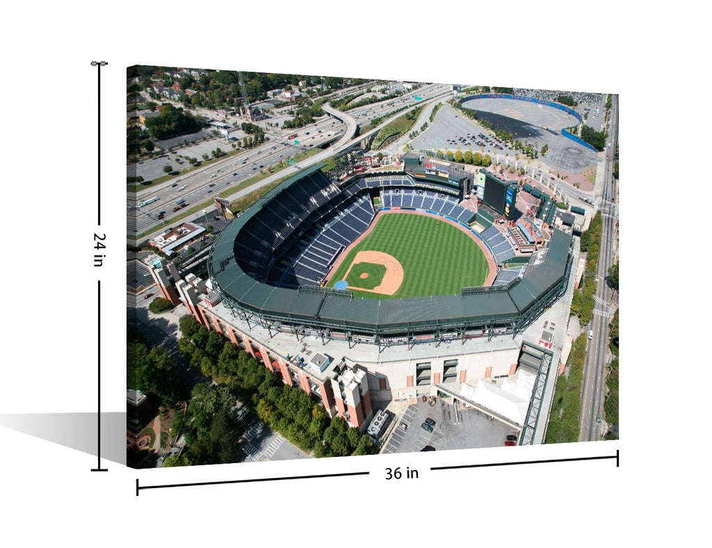 Baseball Stadium Canvas Wall Art Turner Field Paintings Prints on Canvas USA Sports Modern Artwork Pictures Bedroom 1