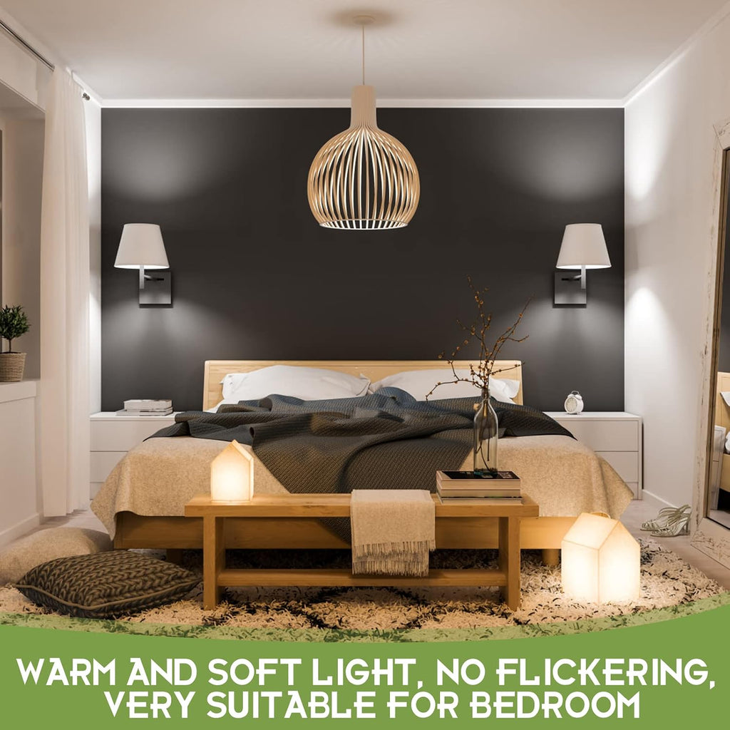 E26 Spiral CFL Light Bulbs Medium Base 13Watt (60Watt Equivalent) Soft White 2700K, 1040Lm Non-dimmable Compact