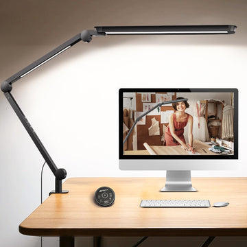 LED Desk Lamp with Clamp, 4CCT Table Lights Puzzle Painting