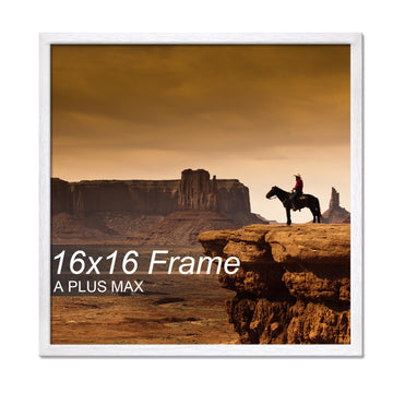 16x16 Picture Frame White Light Weight Wall Mount