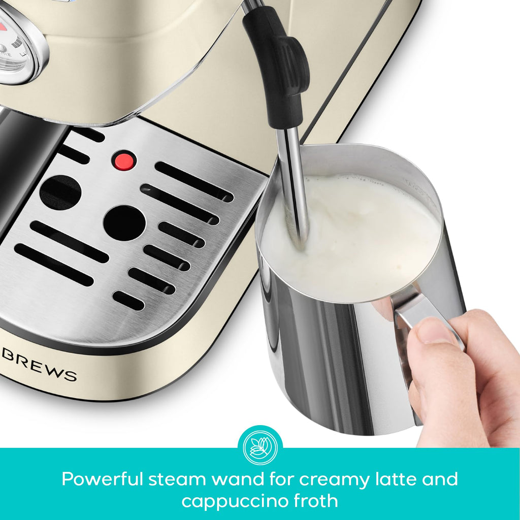 Espresso Maker, Compact Espresso Machine with Milk Frother
