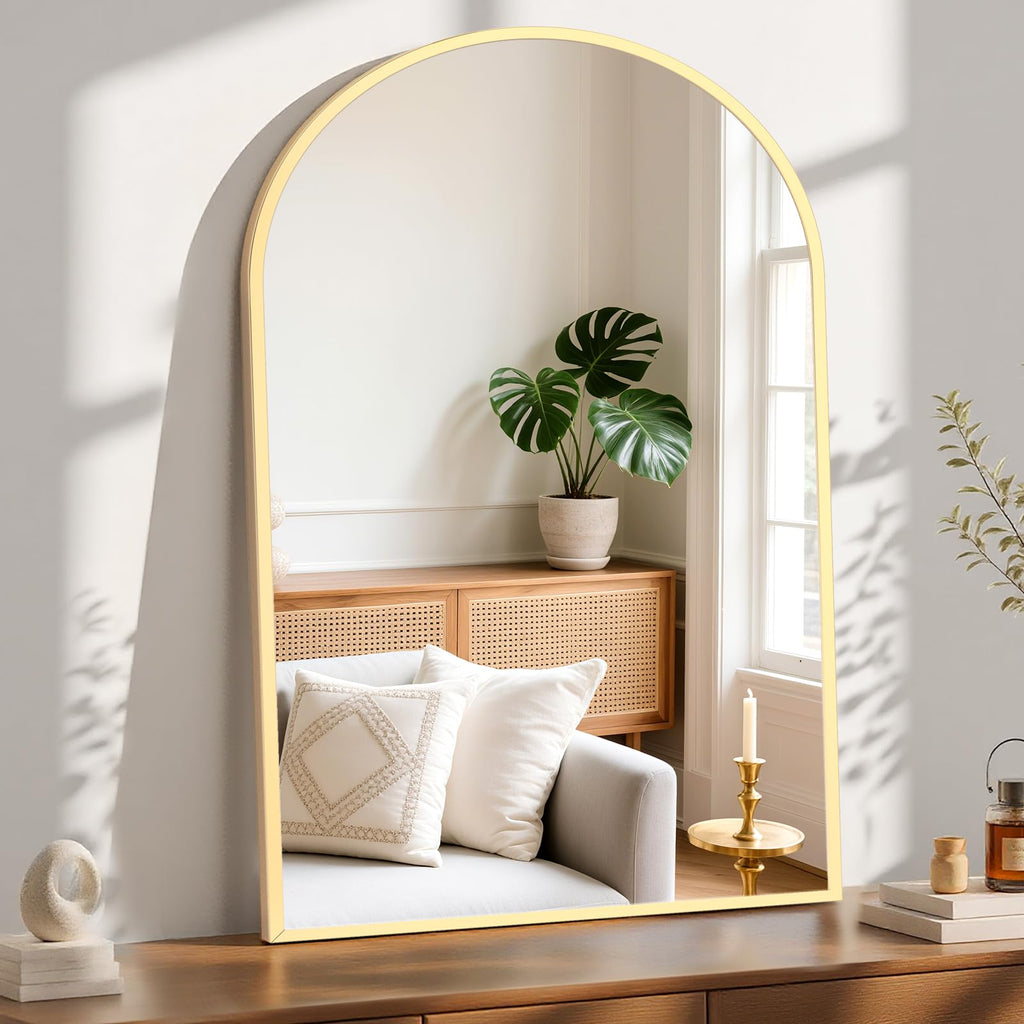 30x40 Bathroom Mirrors for Wall, Arched Mirror for Over Sink