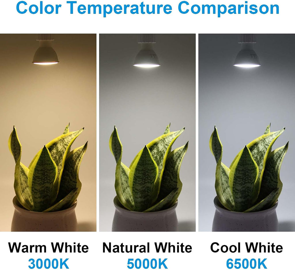 GU10 LED Bulb 50 Watt, 3000K Warm White MR16, 6 Pack