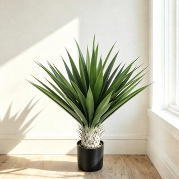 36 Inch Fake Plants, Artificial Agave Plant Outdoor Potted Snake Plant