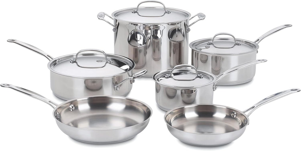 77-10P1 10-Piece Chef's-Classic-Stainless Collection, Cookware Set