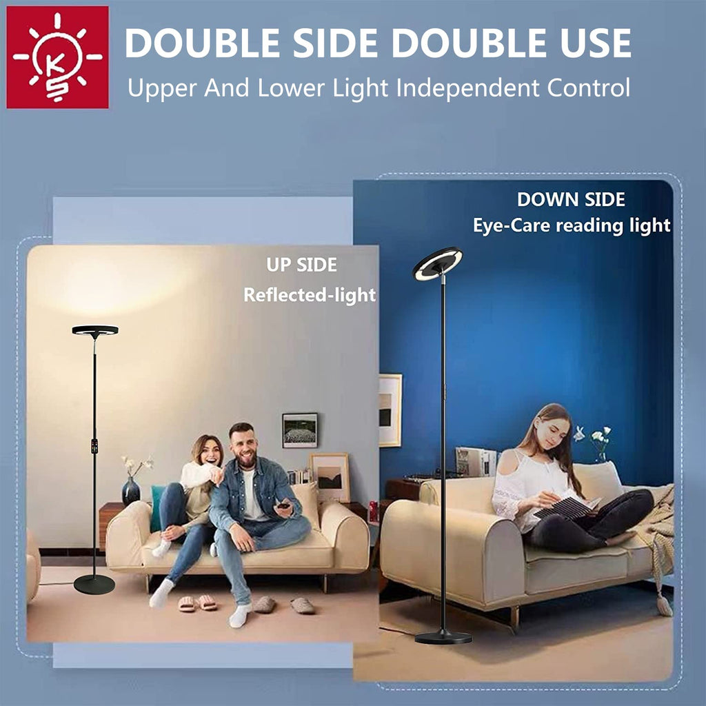 Double Side Lighting LED Floor Lamp with Remote Smart App 36W