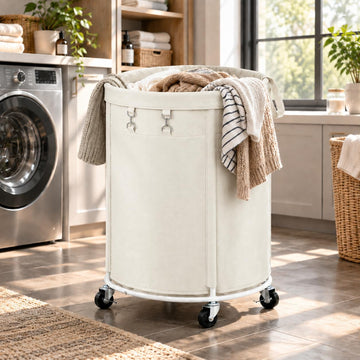 150L Large Capacity Rolling Laundry Basket Hamper with Wheels, Clothes hamper and Removable Bag , Laundry Room