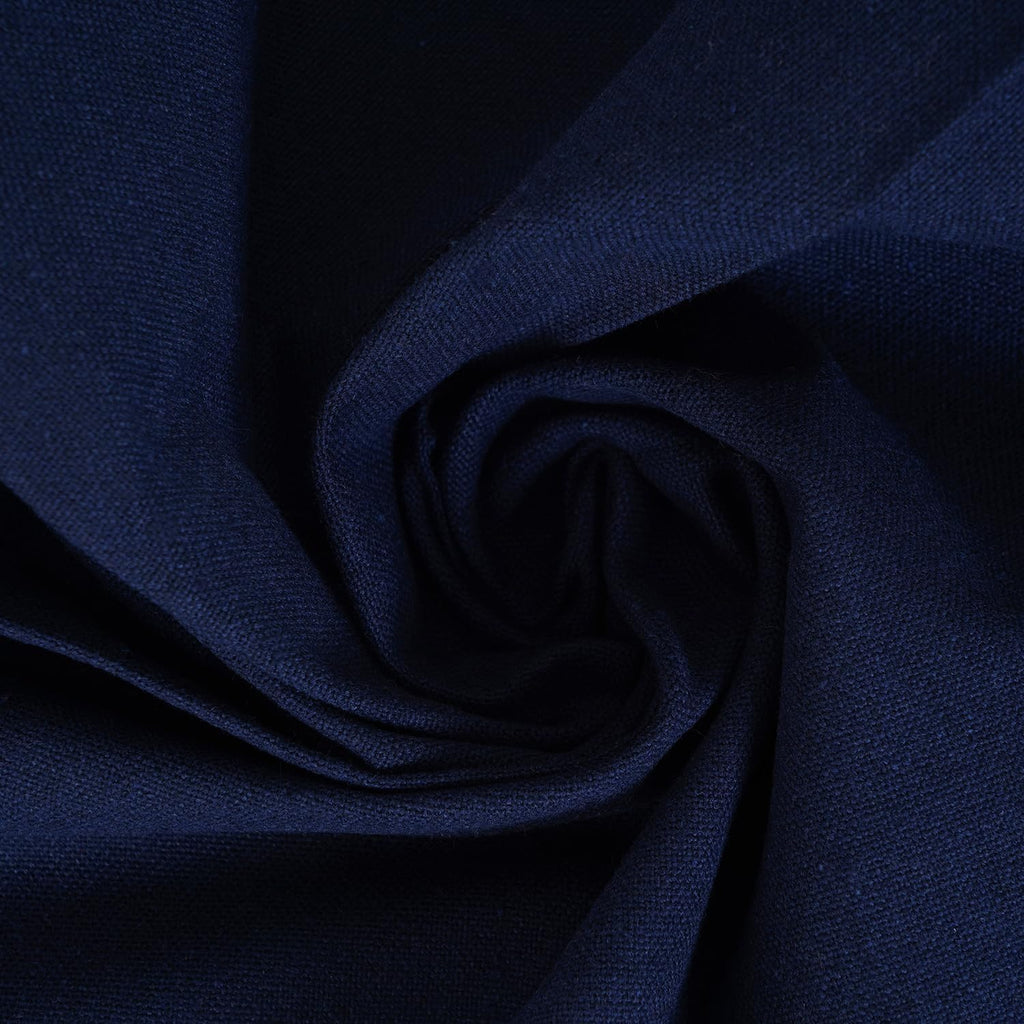 Solid Cloth Napkins Set of 12 Navy Blue 100% Cotton Dinner Napkins 18x18 inches - Reusable, Absorbent & Washable