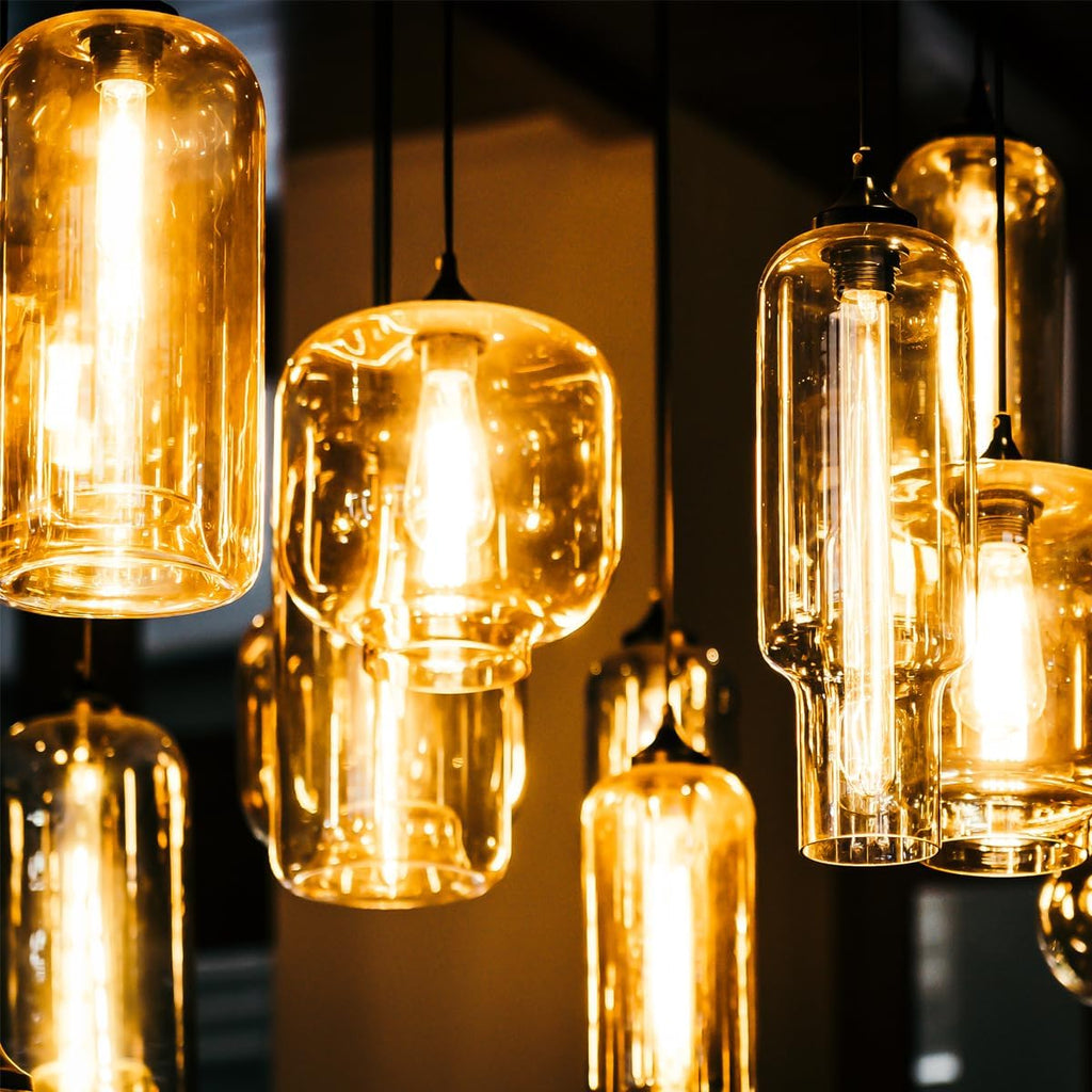 Edison Light Bulbs,120V, E26 Base, T10 Tubular Bulbs, 25W Clear Incandescent, Warm White, Dimmable Vintage Tubular