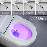 Smart Toilet with Bidet Built in, Bidet Toilet with Heated Seat and Night Light, One Piece Toilet for Bathroom