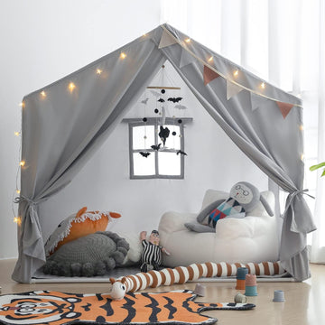 Kids Play Tent Indoor, Playhouse Tents with Padded Mat for Boys
