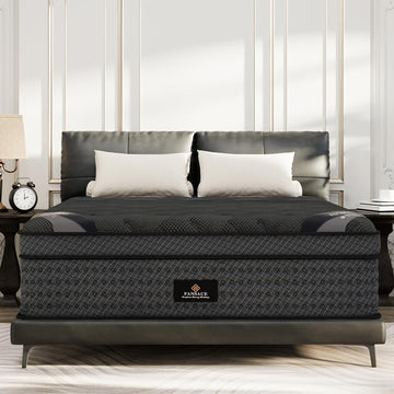 (High-End Upgraded) Luxury 18 Inch King Size Hybrid Mattress in a Box | with Gel Memory Foam & Pocket Springs, 7-Zone