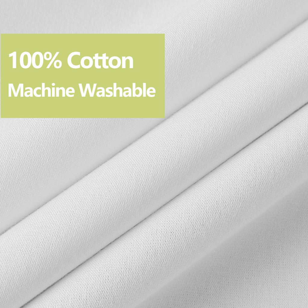 100% Pure Cotton White, Luxury Non Toxic, 72"x72"