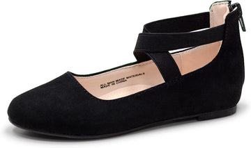 Girls Dress Shoes Mary Jane Shoes for Girl Ballet Flats with Ankle Strap