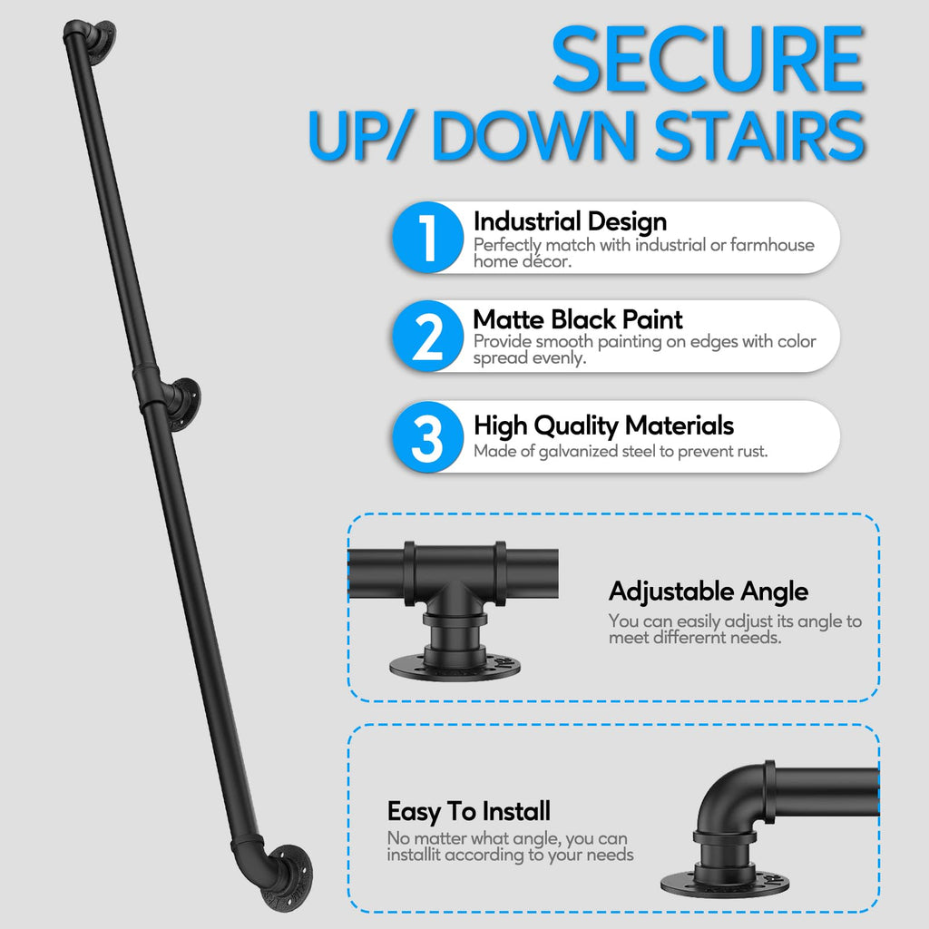 Pipe Stair Handrail | Casa Home Living