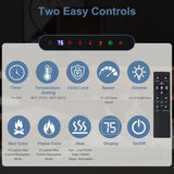 DUMOS 42" Freestanding Electric Fireplace