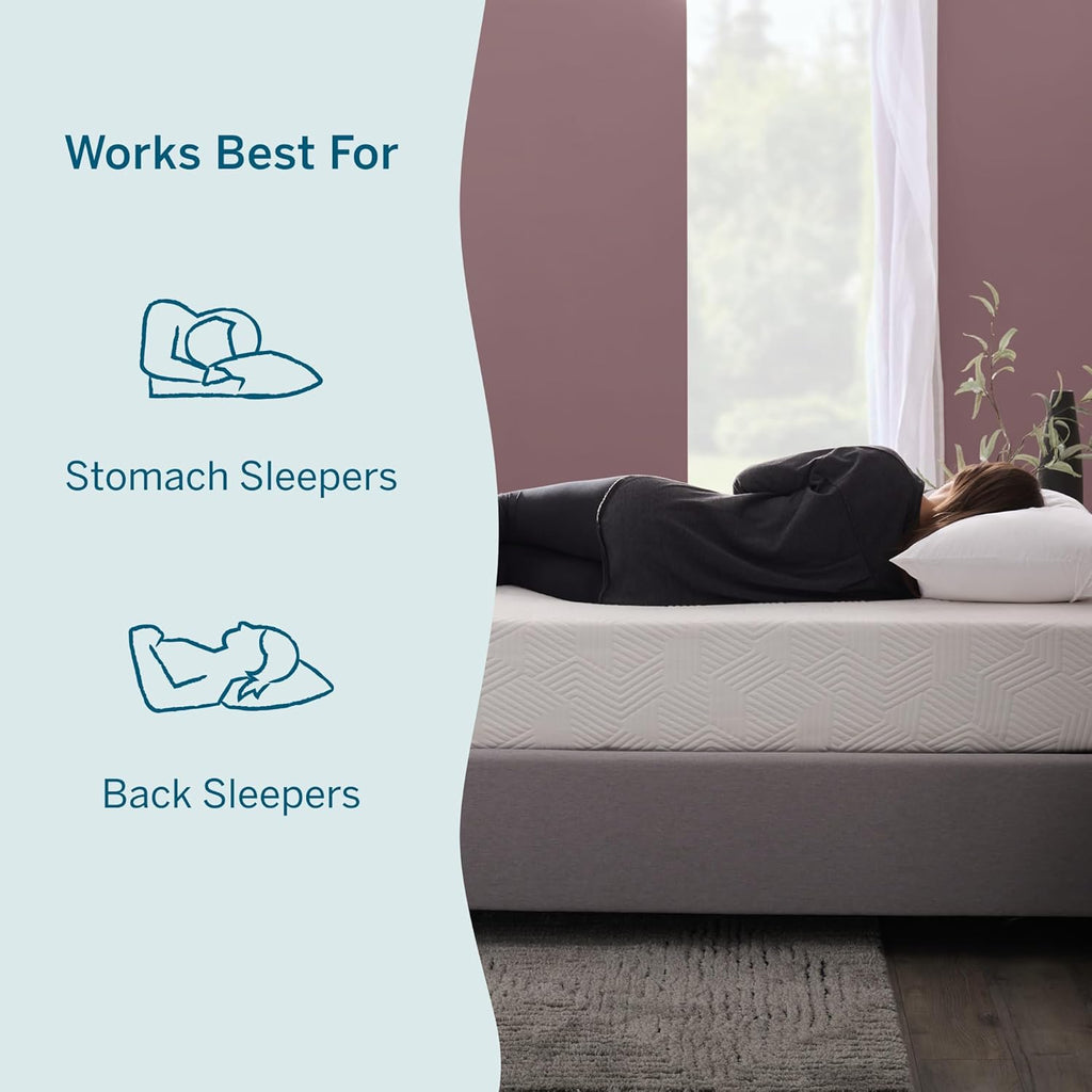 10" Medium Gel Memory Foam Mattress - Bamboo Charcoal & Cooling Gel - Fiberglass Free - Bed in a Box - CertiPUR-US