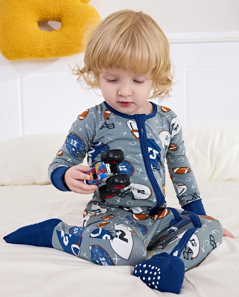 Bamboo Viscose Baby Footie Pajama, Zipper Sleeper Boys Girls