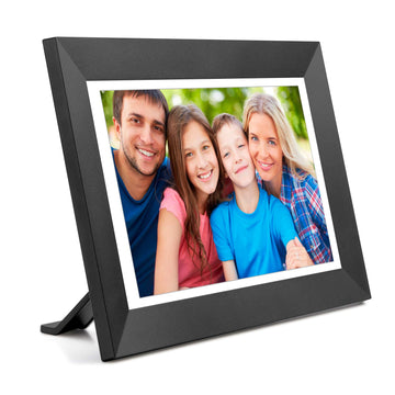 Digital Picture Frame WiFi Digital Photo Frame Full HD 1366x768 IPS Touch Screen, 16GB Storage, Auto-Rotate, Support