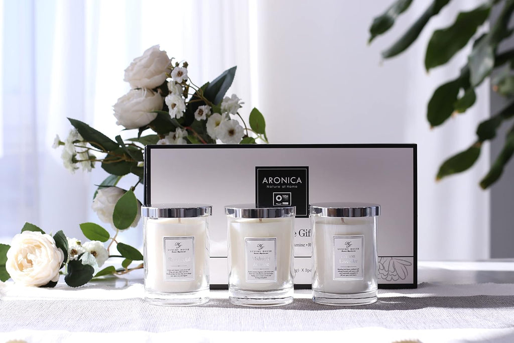 Secret Santa Gifts for Coworker, Luxury Scripture Candles for Women Sets, Bride Candle Gift Set, Get Well Candle Set - Set of 3
