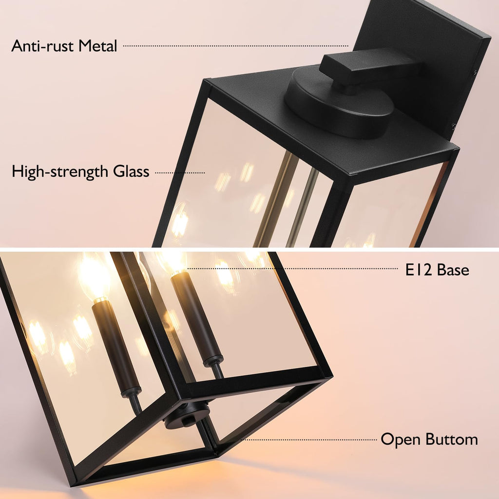 23.9" Extra Large Size Outdoor Wall Light Fixture, Exterior Lighting Fixture Porch Sconce Wall Mounted, Waterproof