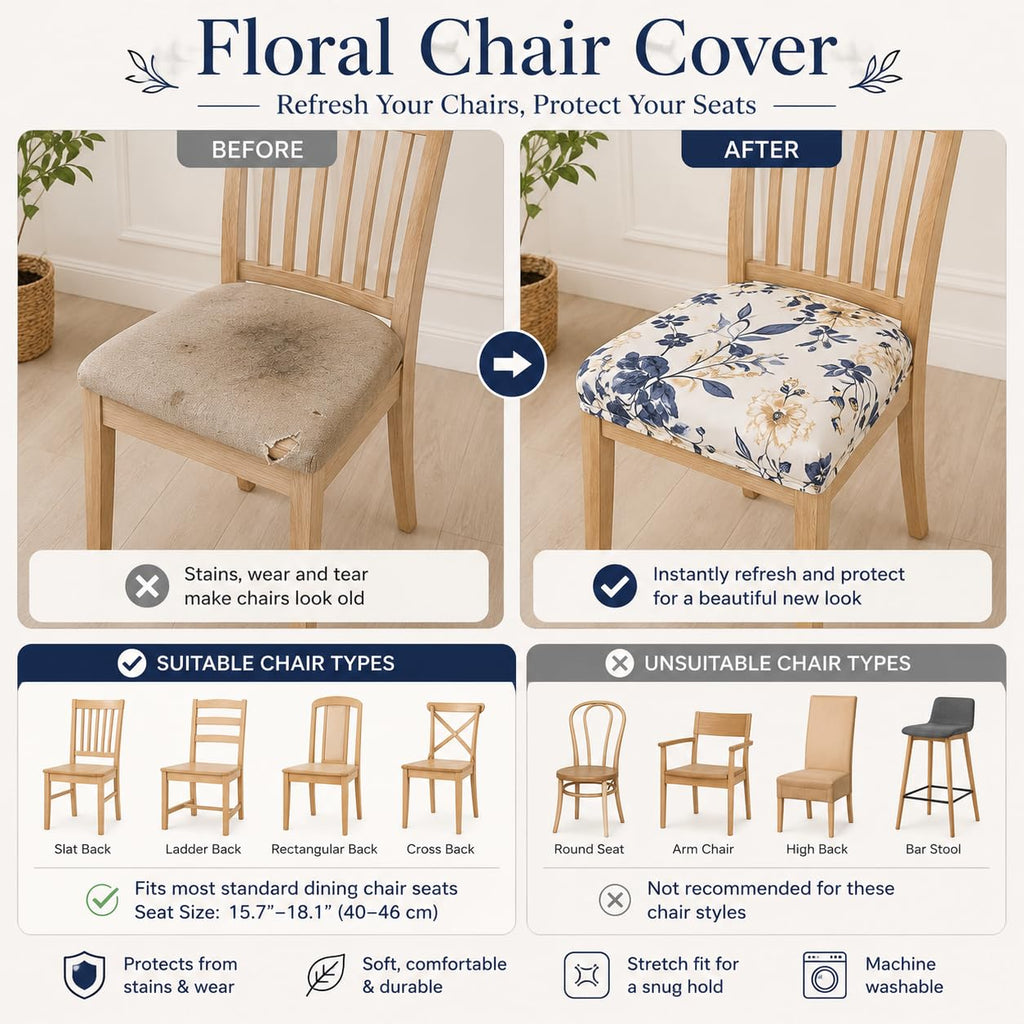 Waterproof Seat Covers Chairs, 2 Pack Rear Covers