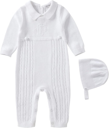 2 Pc Knit - Boy Clothes,Baptism Christening Outfits