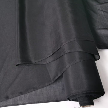 Black Silk Cotton Fabric Fashion Dress Lining Sewing Material