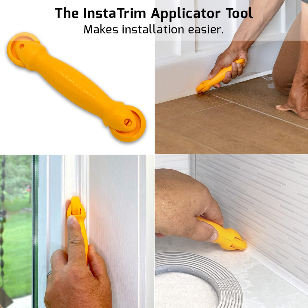The Original Flexible Trim Applicator Tool, for 1⁄2 inch and 3⁄4 inch , Self Adhesive, Peel and Stick Corner Molding