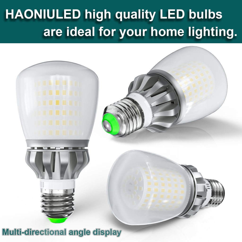 A19 LED Light Bulbs, 3670 Lumens E26 LED Bulb, 250W Equivalent, 6000K Cool Daylight White Non-Dimmable, 22-Year