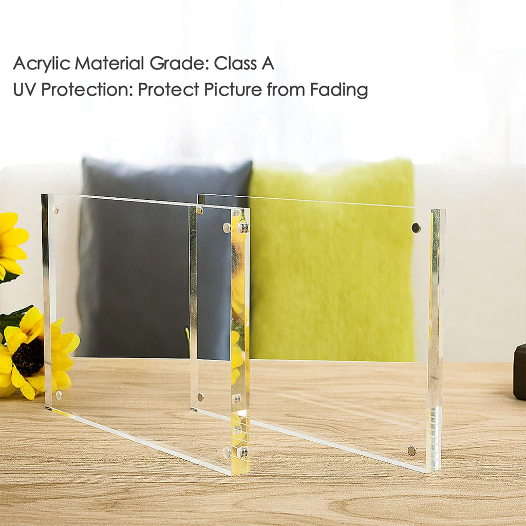 8.5x11 Picture Frame 3 Pack, Clear Certificate Document Photo Frame