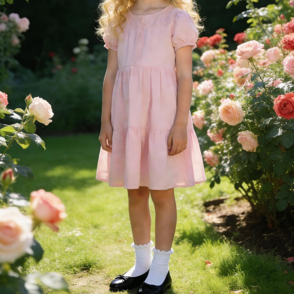10 Pairs Ruffle Socks for Girls Uniform School Frilly Dress Cotton Crew Sock