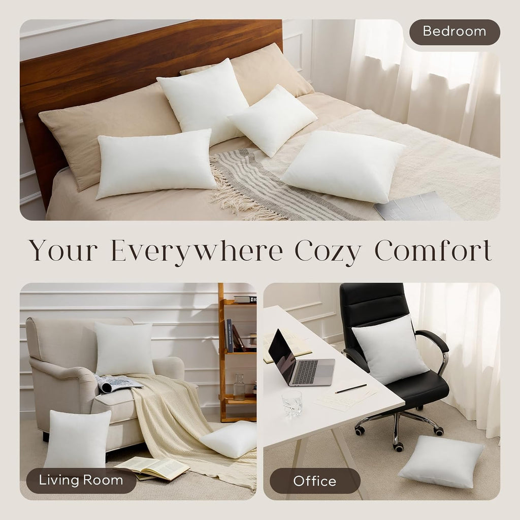 12x20 Pillow Inserts, Throw Pillow Inserts for Couch - Set of 4
