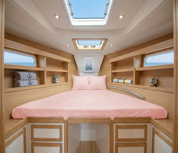 1PC Universal V Berth Boat Sheet 600 TC Egyptian Cotton Blush