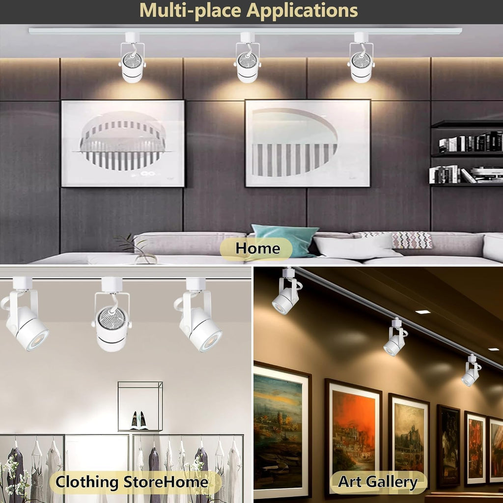 Track Lighting Heads with GU10 3CCT Adjustable White 12 Lights