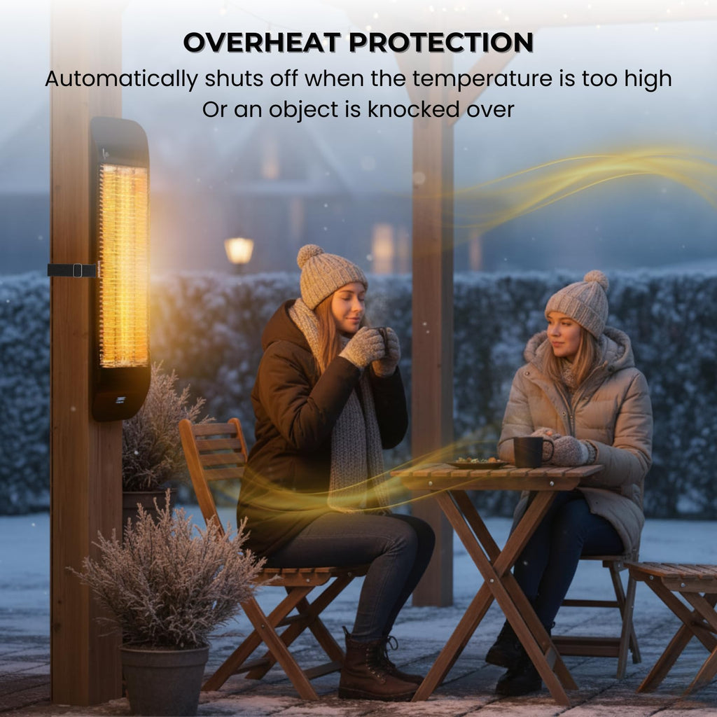 ZeboZap 1500W Infrared Electric Patio Heater for Gazebos, Pergolas, Decks, Garages, Backyards & Restaurants