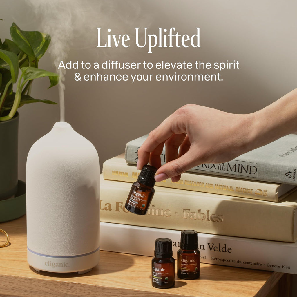 Organic Lavender Essential Oil for Diffuser, 100% Pure 1 Fl Oz