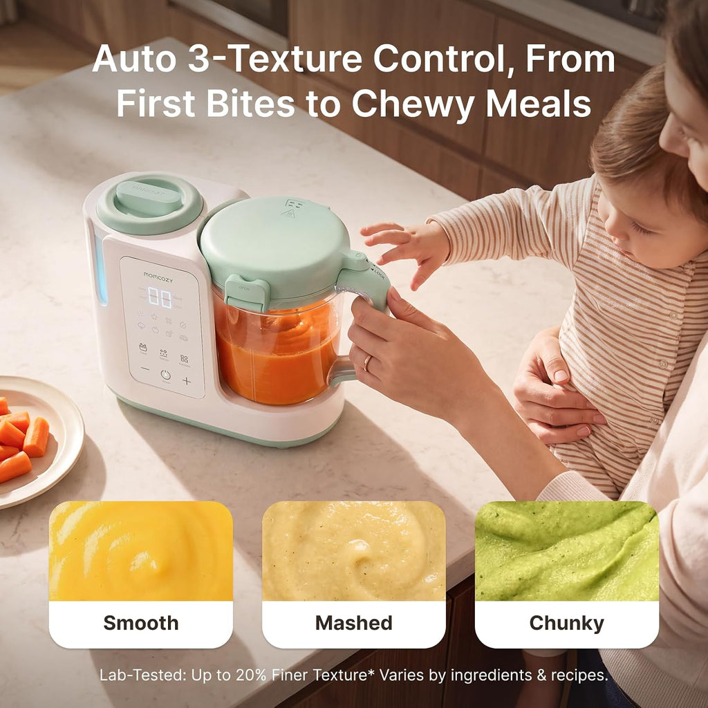 AutoMeal Baby Food Maker - One-Step Auto Steam & Blend Food Processor, 15oz Large Cup & Blade Design