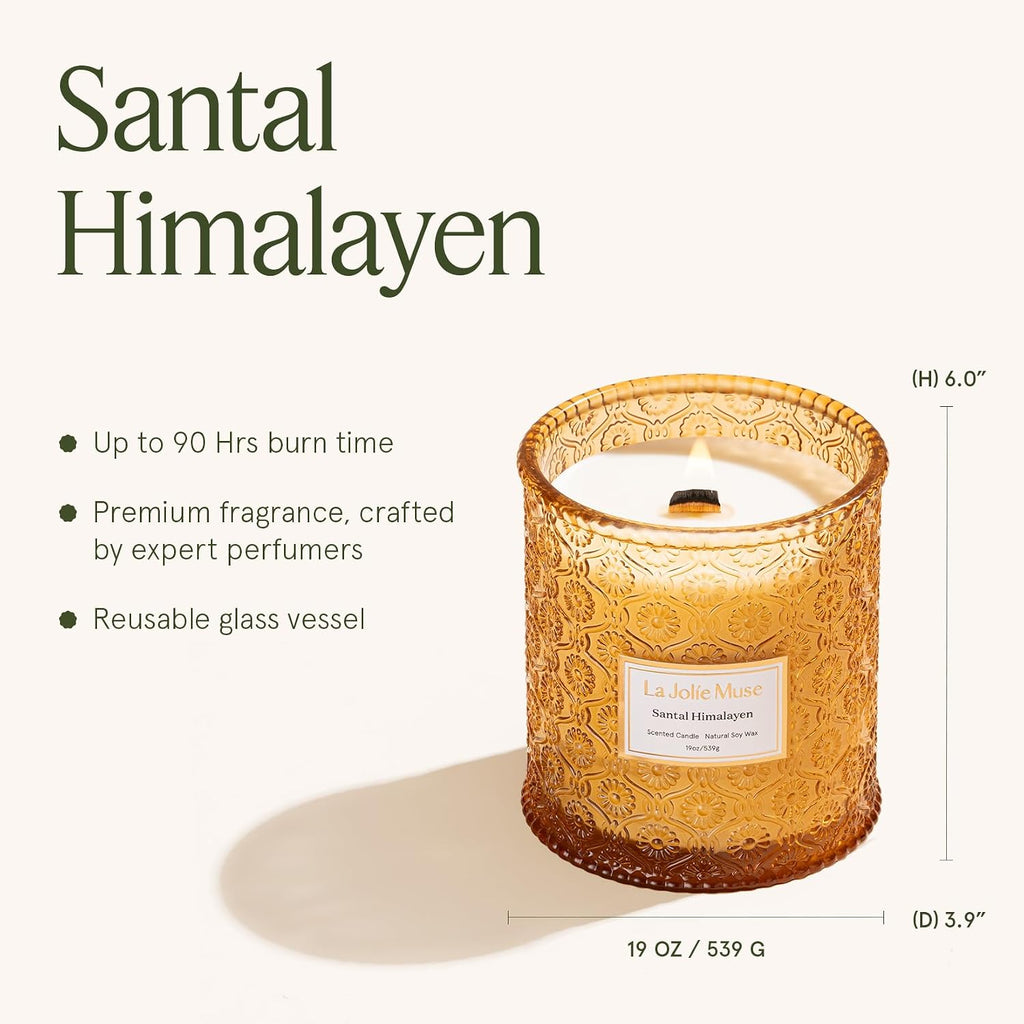 Santal Himalayen Scented Candles, 19 oz Natural Soy - Set of 19