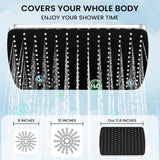 Rain Shower Head with Handheld, 11.8 Inch High Pressure Handheld Shower with Multi Spray Modes
